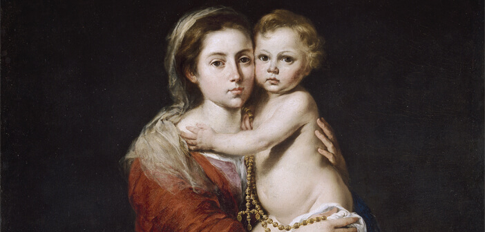 Our Lady of the Rosary by Murillo