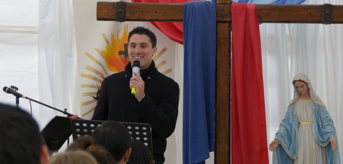 Fr Daniel McCaughan speaking at Immaculata Mission School 2016 01