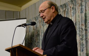 Archbishop Julian Porteous at the Dawson Colloquium 2016