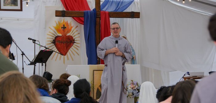 Fr Anthony Mary speaking at Immaculata Mission School 2016 02