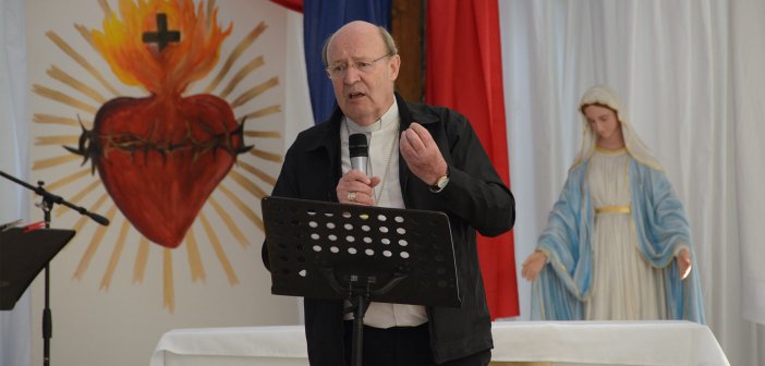 Archbishop Julian Porteous at the Immaculata Mission School 2016