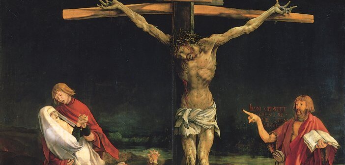 Crucifixion from the Isenheim Altarpiece, by Matthias Grünewald