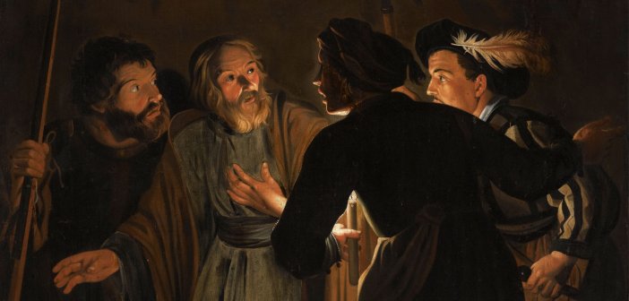 Denial of St Peter by Student of Gerard Seghers